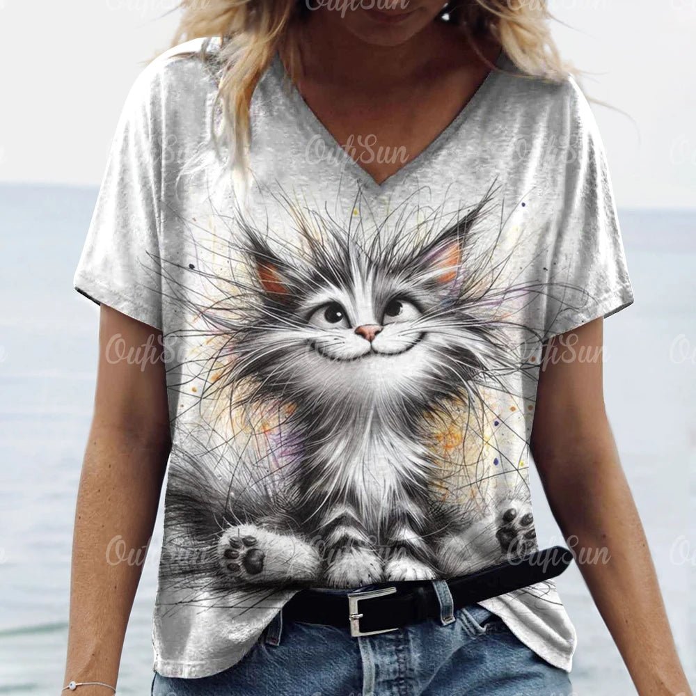 Cat Design T - shirts - Derslash
