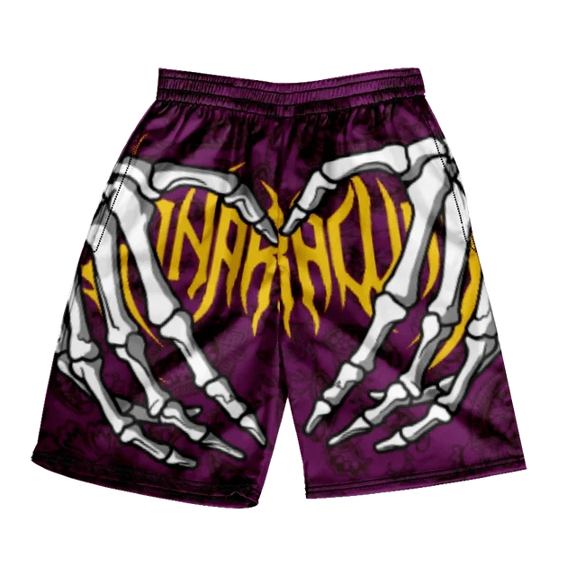 Classic Skull Beach Short Shorts - Derslash