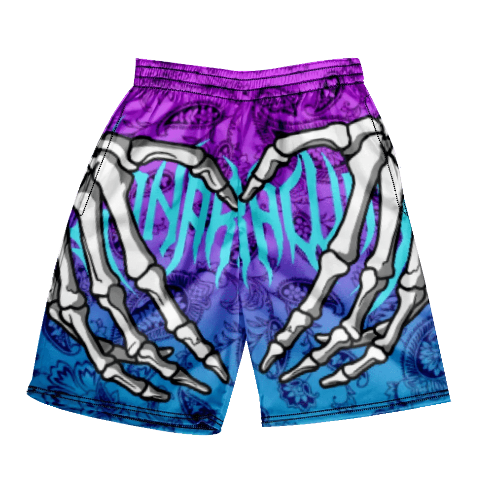 Classic Skull Beach Short Shorts - Derslash
