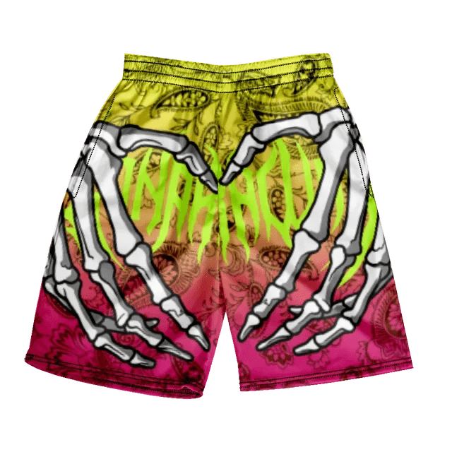 Classic Skull Beach Short Shorts - Derslash
