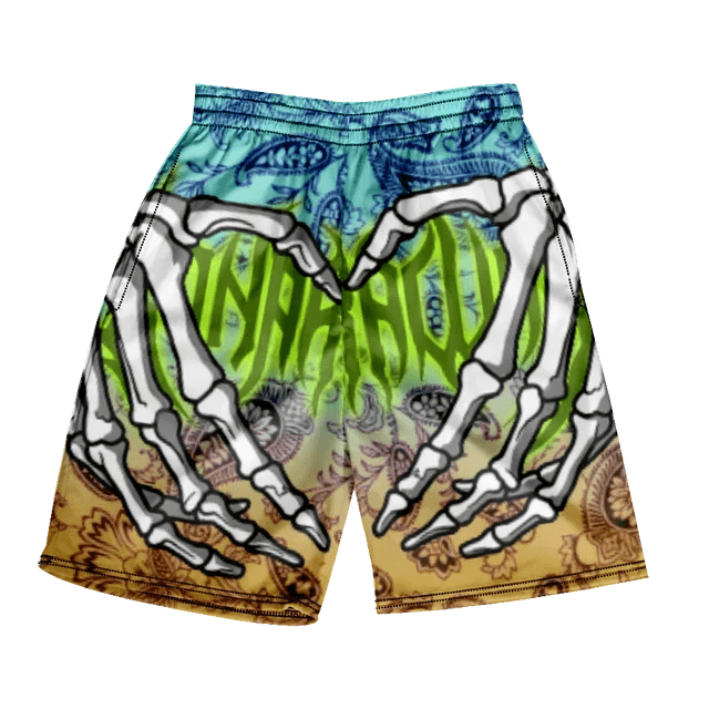 Classic Skull Beach Short Shorts - Derslash