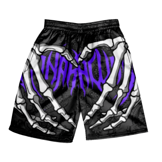 Classic Skull Beach Short Shorts - Derslash