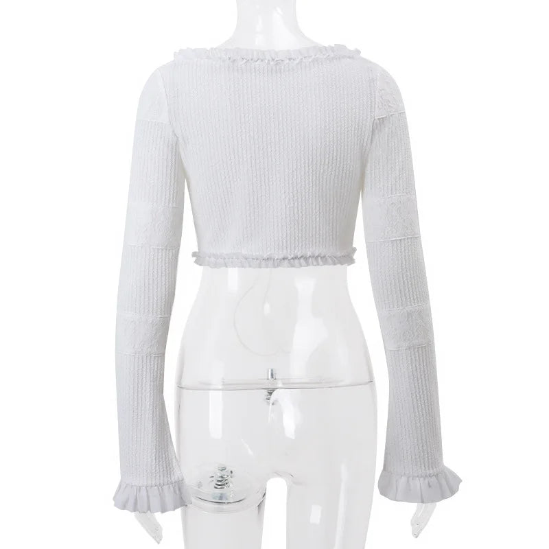 Cryptographic Fashion Y2K Ruffle Tiered Mini Skirts - Derslash
