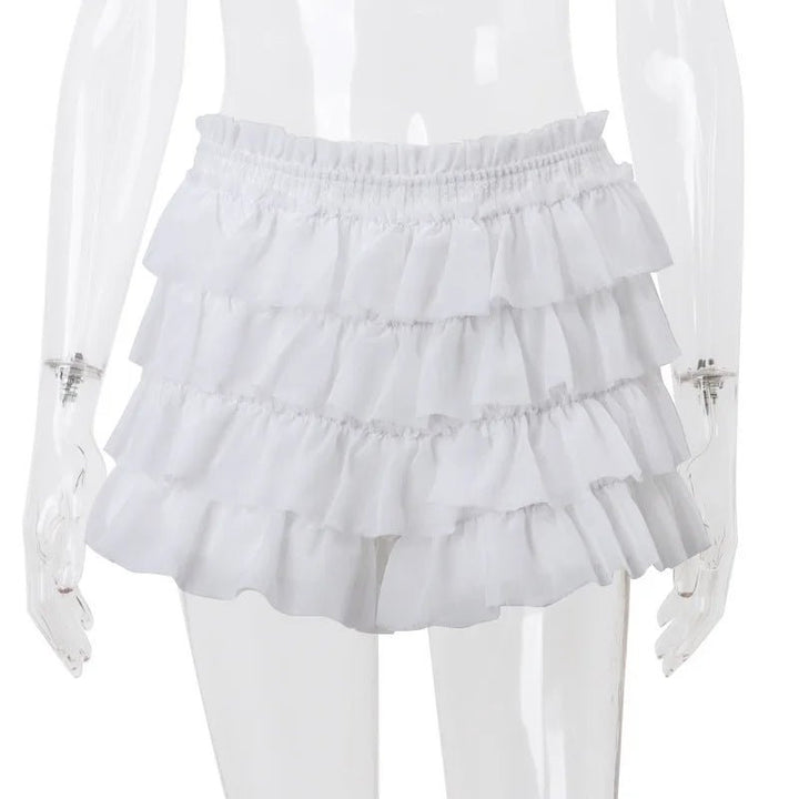 Cryptographic Fashion Y2K Ruffle Tiered Mini Skirts - Derslash