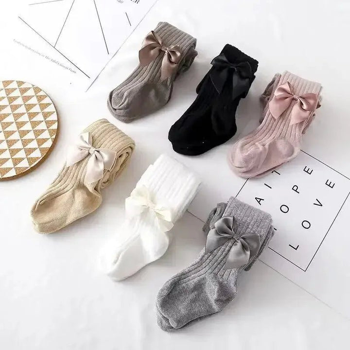 Cute Bowknot Tights For Girls - Derslash
