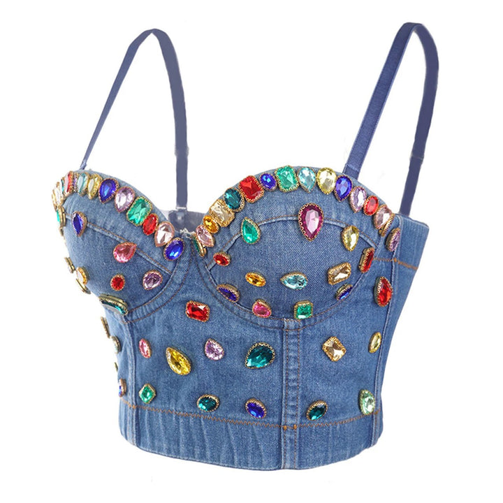 Denim Cropped Tops - Derslash