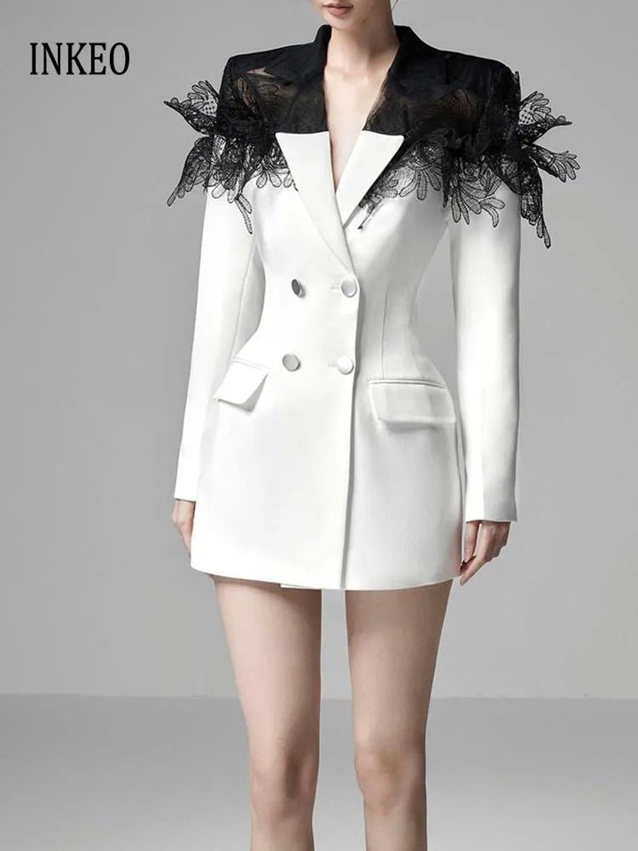 Design Women's Lace patchwork blazer - Derslash
