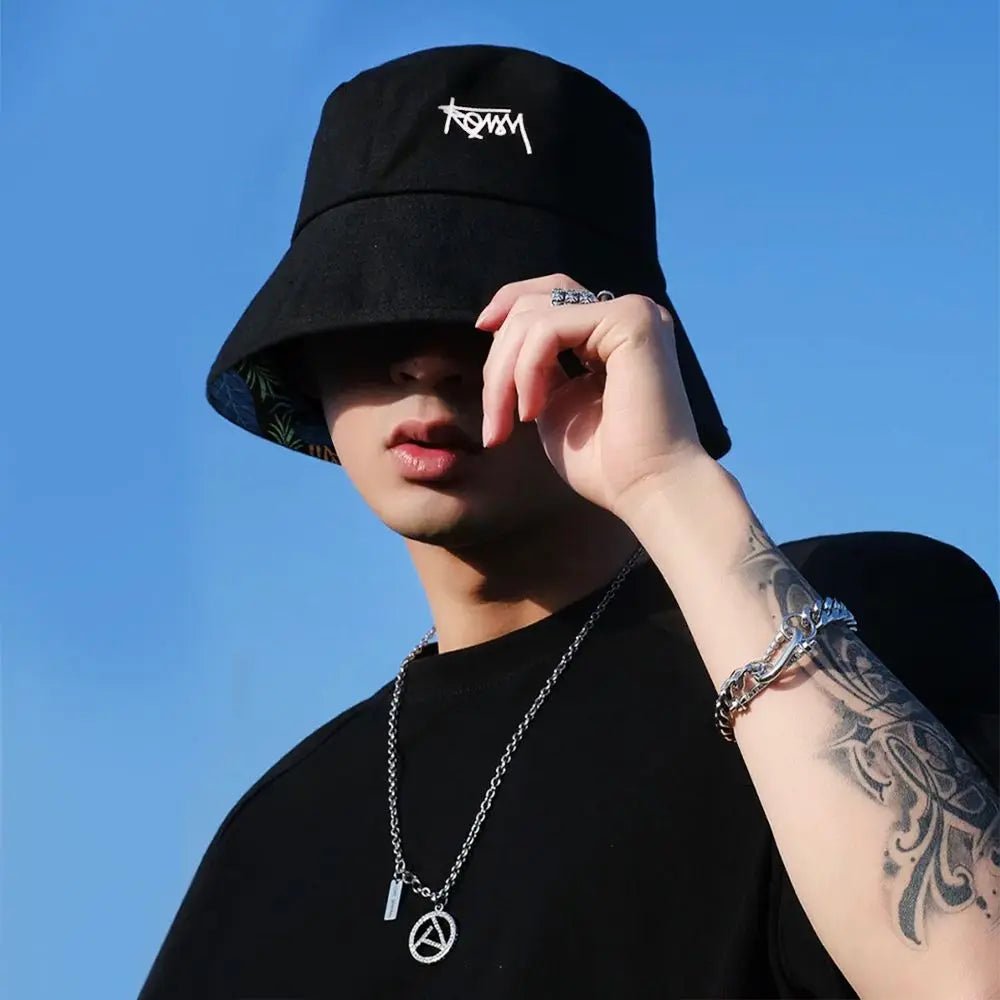 Double - sided Unisex Panama Bucket Hats - Derslash