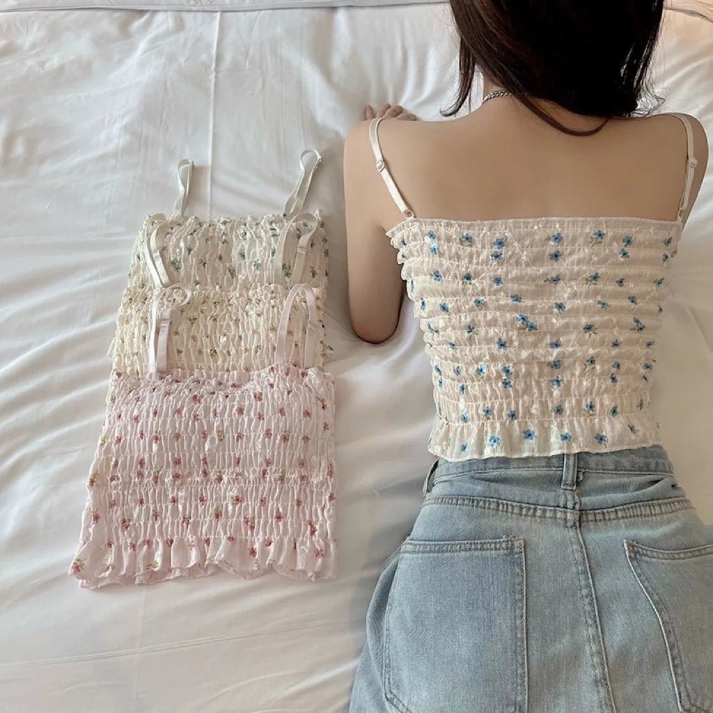 Floral Printed Camisole Woman tank top - Derslash