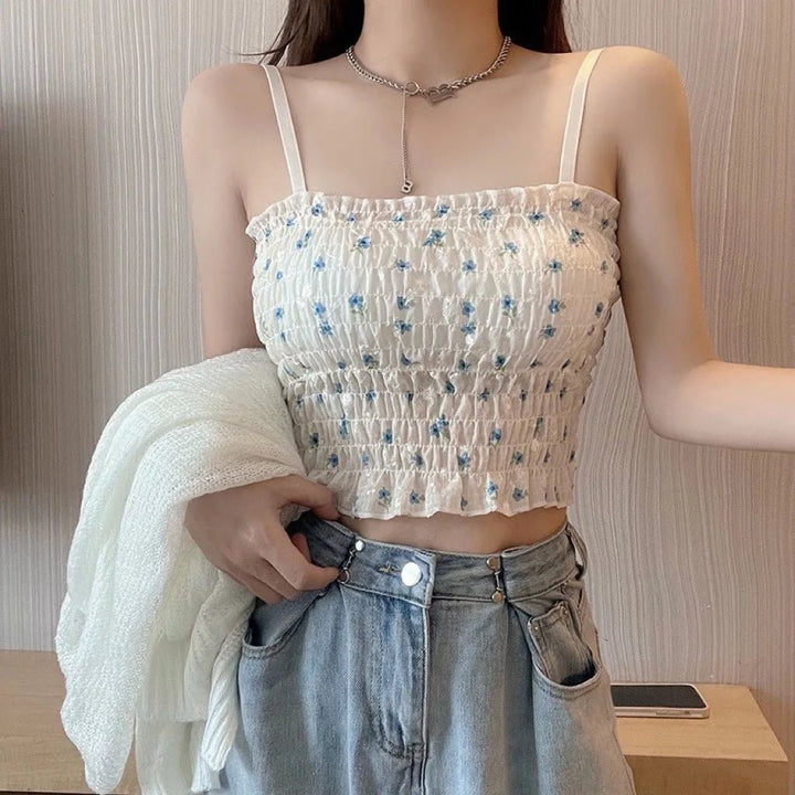 Floral Printed Camisole Woman tank top - Derslash
