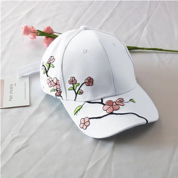 Flower Embroidery Baseball Caps for Women - Derslash