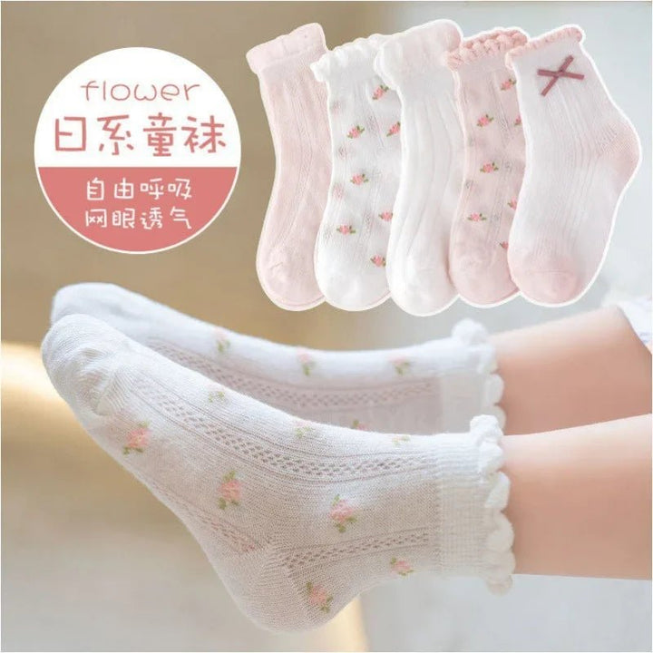 Grey Black White Sports Children's Socks - Derslash