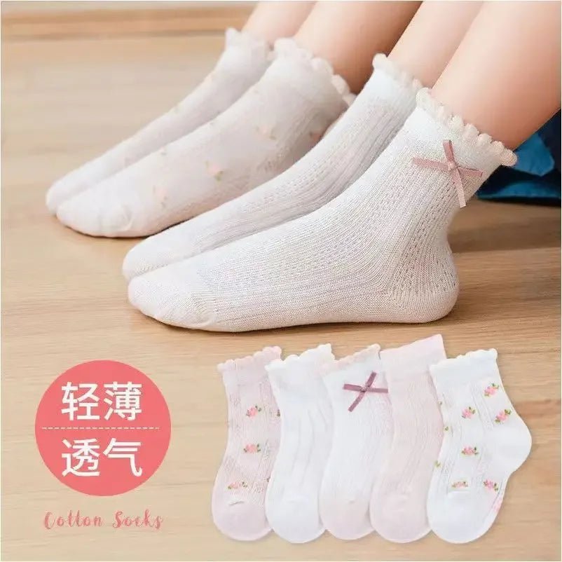 Grey Black White Sports Children's Socks - Derslash