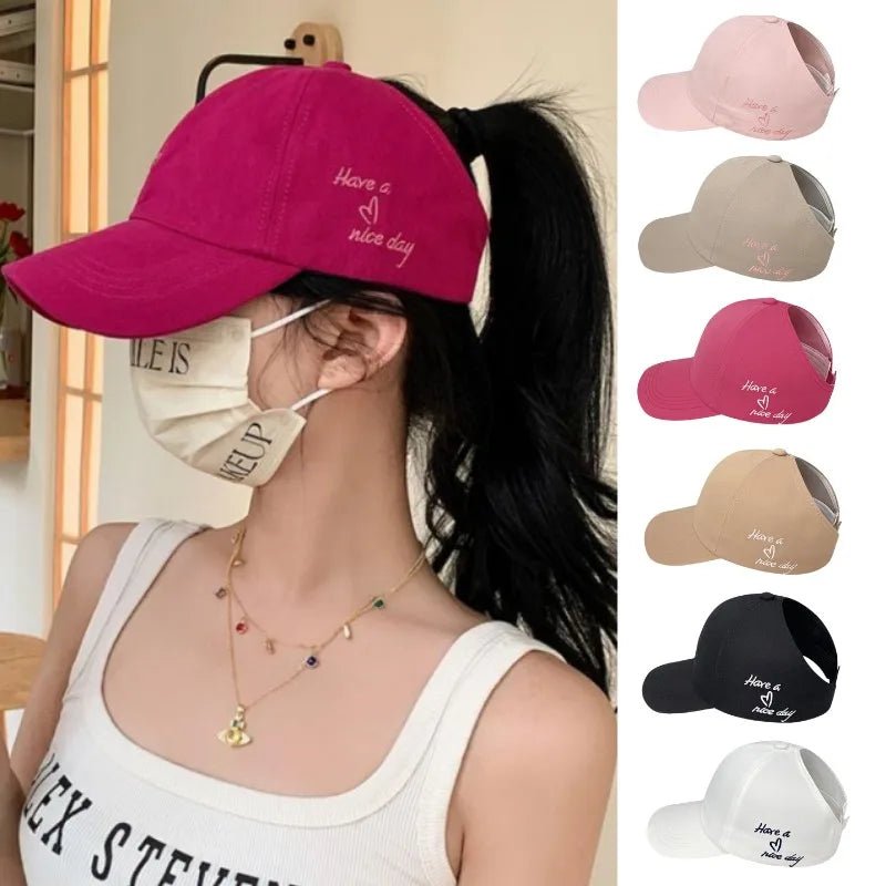 High Ponytail Baseball Cap For Women - Derslash