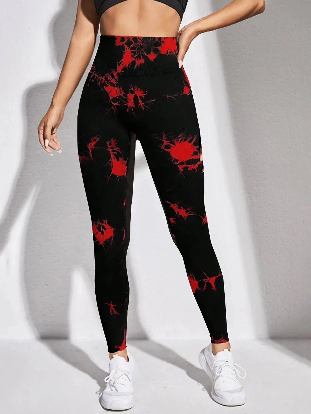 High waisted tie dyed yoga leggings - Derslash