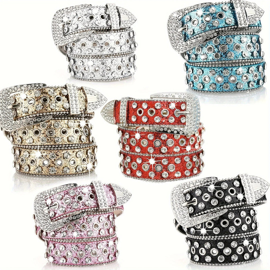 Hip Hop Rhinestone Y2K Belts - Derslash