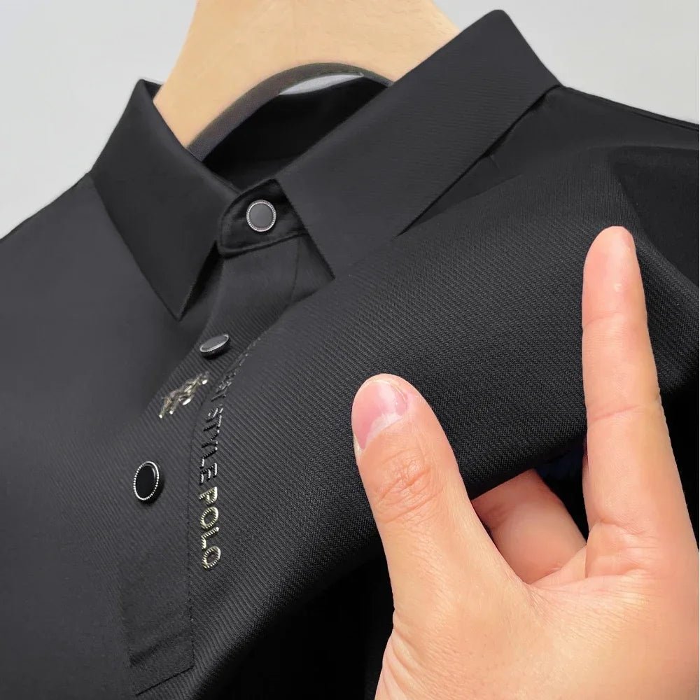 Ice Silk Embroidery Polo Shirts - Derslash