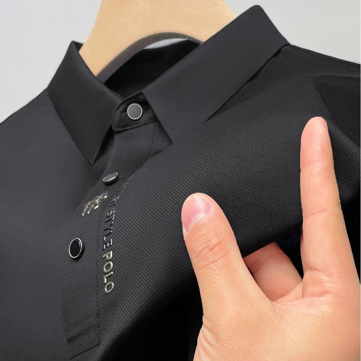 Ice Silk Embroidery Polo Shirts - Derslash