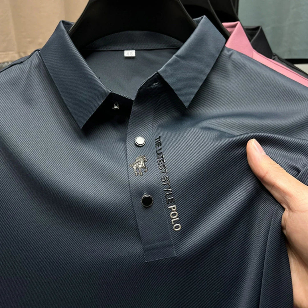 Ice Silk Embroidery Polo Shirts - Derslash