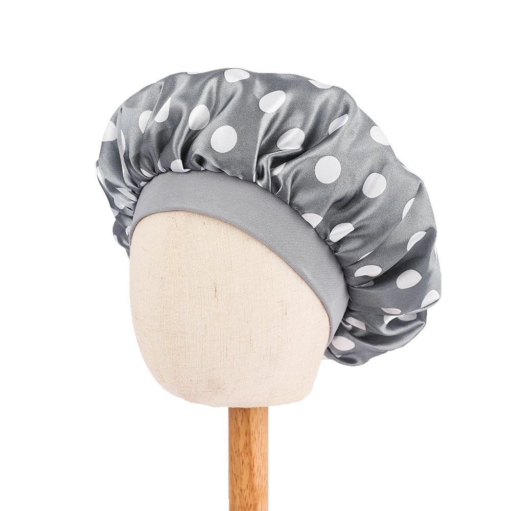 Kids Satin Bonnet Butterfly Print Children's New Elastic Elastic Print Bonnet Cap, Fashion Comfortable Sleeping Cap Hair Cap - Derslash