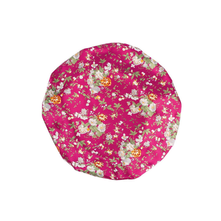Kids Satin Bonnet Butterfly Print Children's New Elastic Elastic Print Bonnet Cap, Fashion Comfortable Sleeping Cap Hair Cap - Derslash