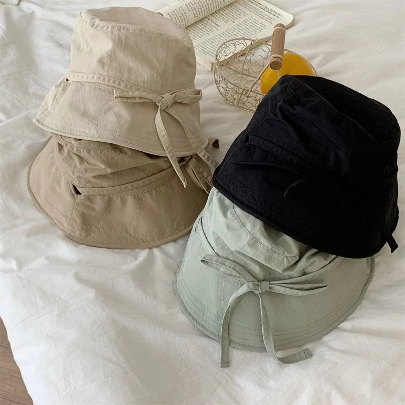 Korean Lace - up Fisherman Hats - Derslash