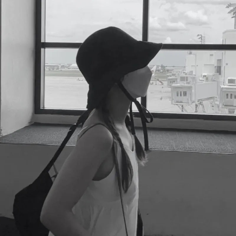 Korean Lace - up Fisherman Hats - Derslash