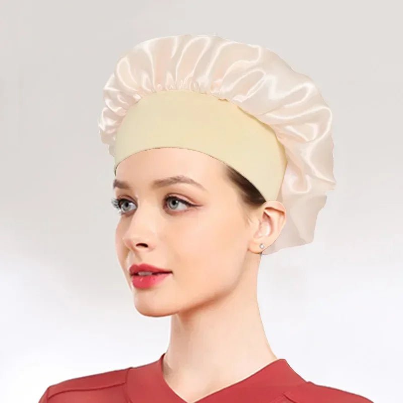 Large Satin Bonnet Silk Bonnet - Derslash
