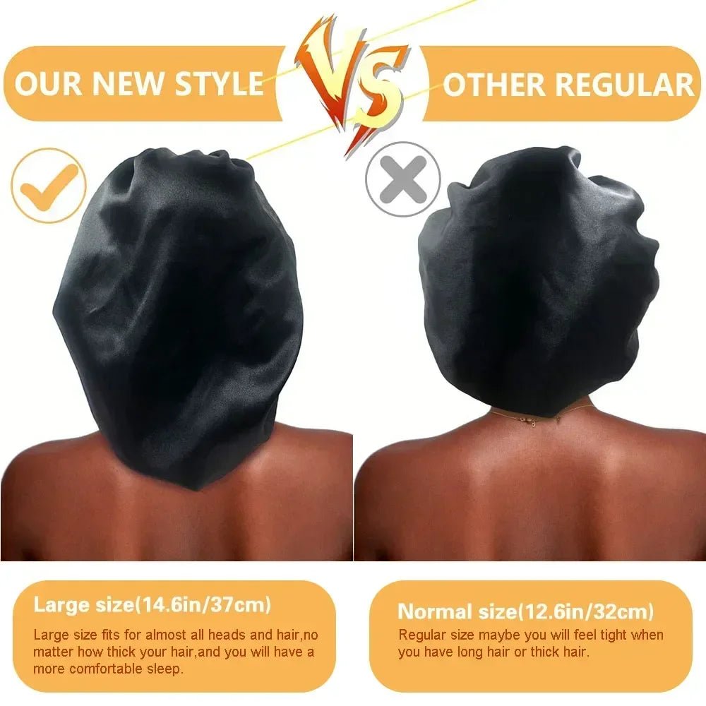 Large Satin Bonnet Silk Bonnet - Derslash
