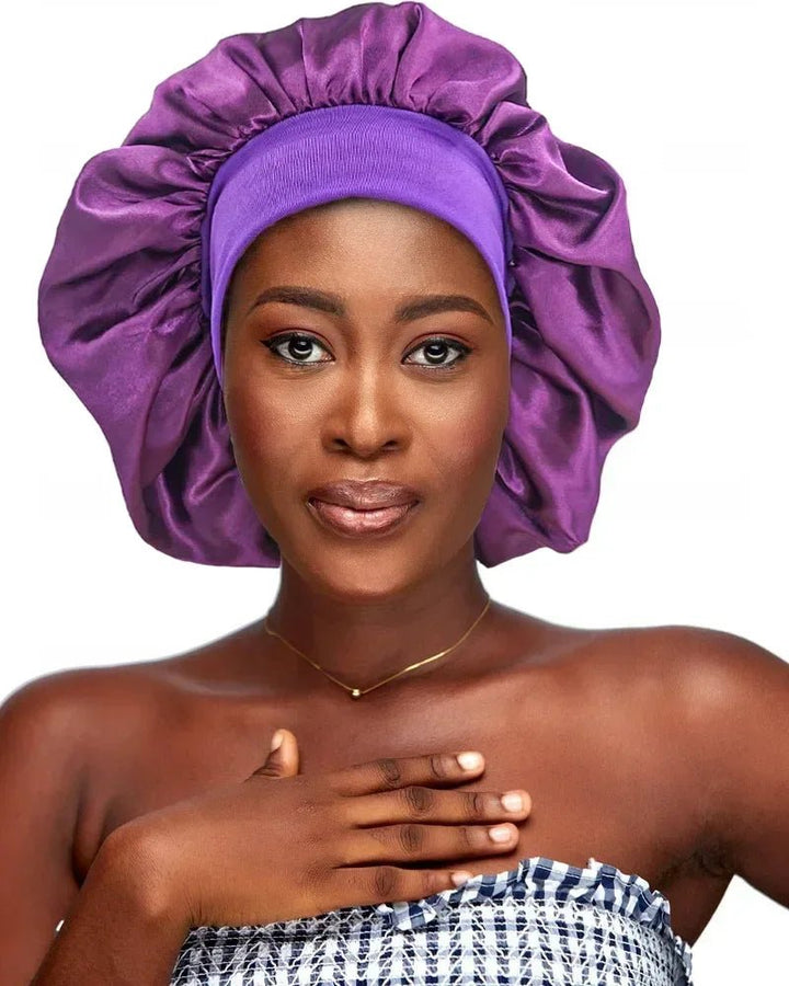 Large Satin Bonnet Silk Bonnet - Derslash
