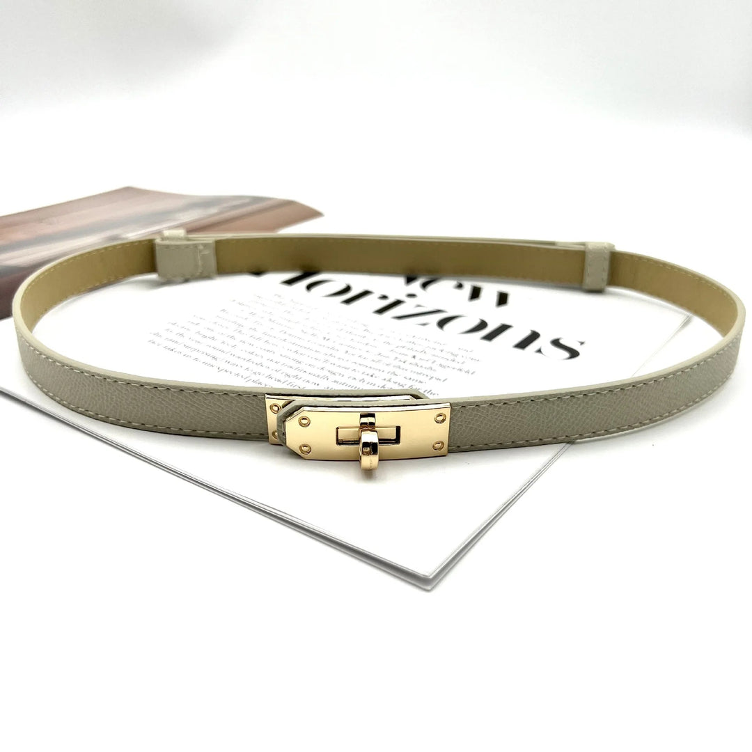 Leather Female Korean Corset Metal Buckle Belts - Derslash