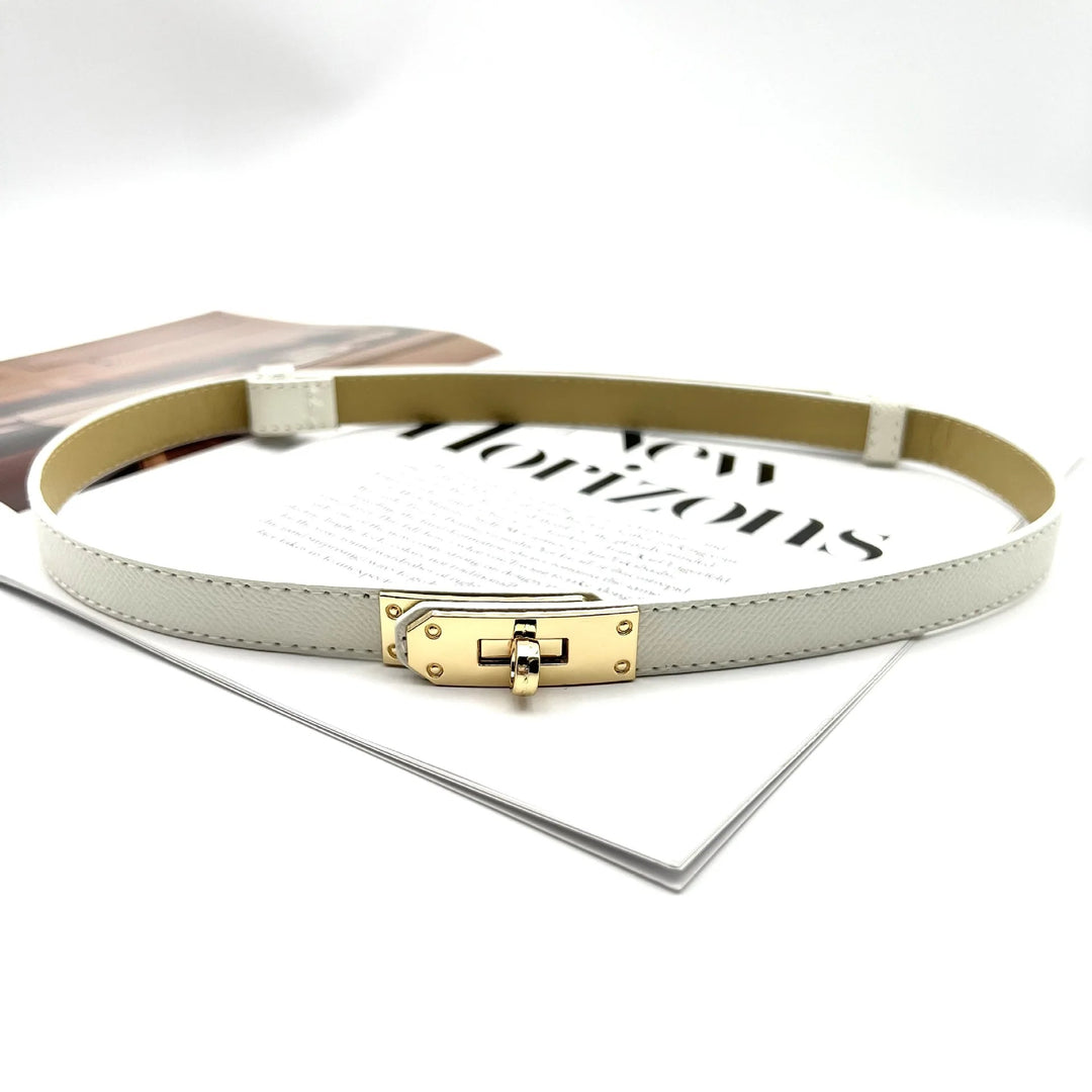 Leather Female Korean Corset Metal Buckle Belts - Derslash