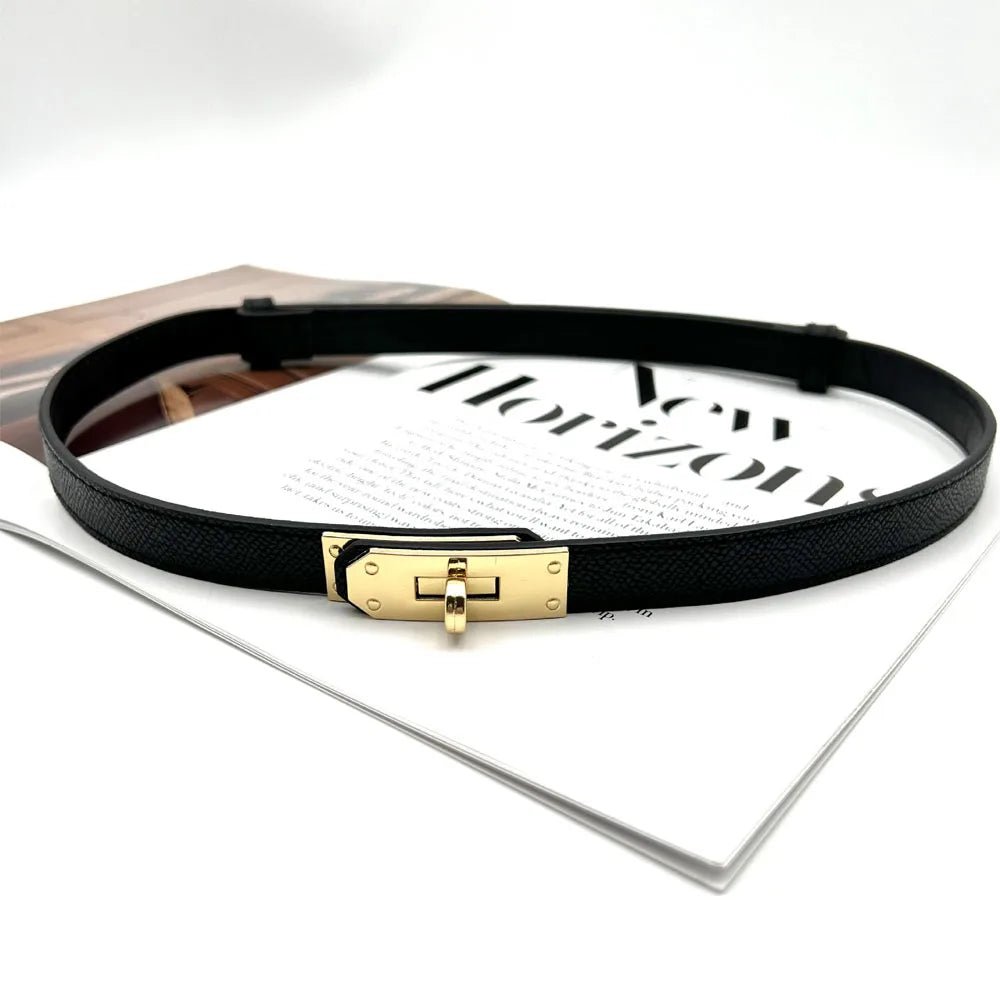 Leather Female Korean Corset Metal Buckle Belts - Derslash