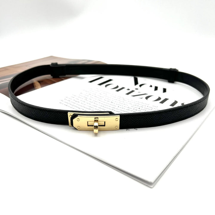 Leather Female Korean Corset Metal Buckle Belts - Derslash