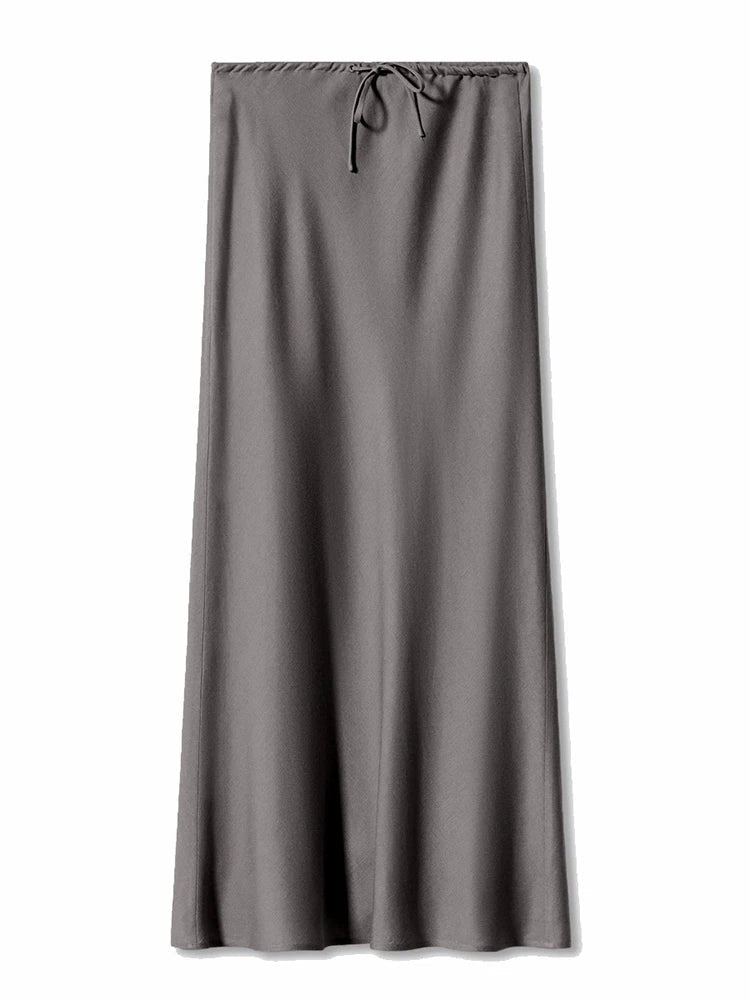 Long Satin Skirts For Women - Derslash
