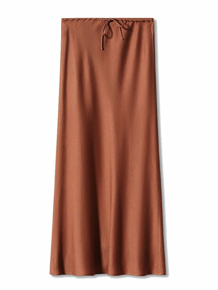 Long Satin Skirts For Women - Derslash
