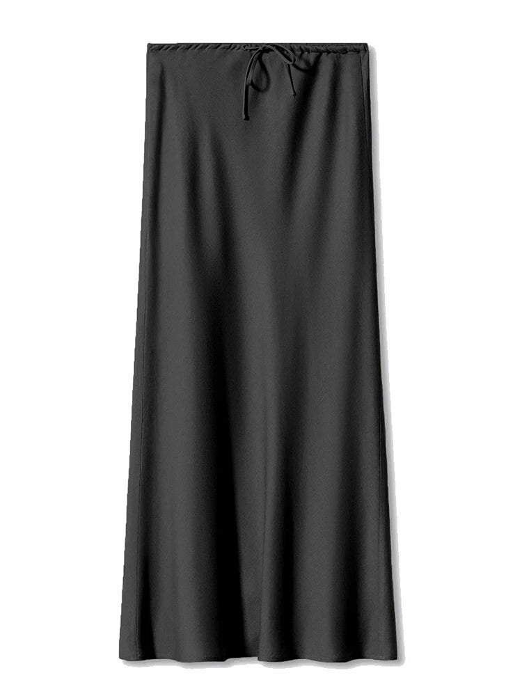 Long Satin Skirts For Women - Derslash