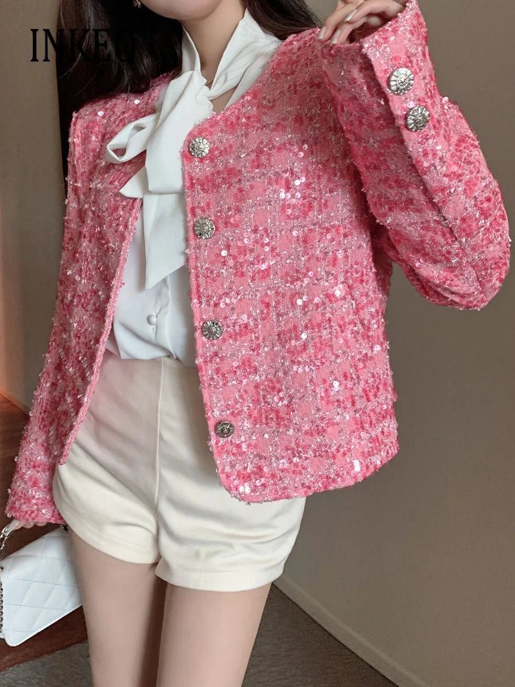 Luxury Pink Sequined jacket - Derslash