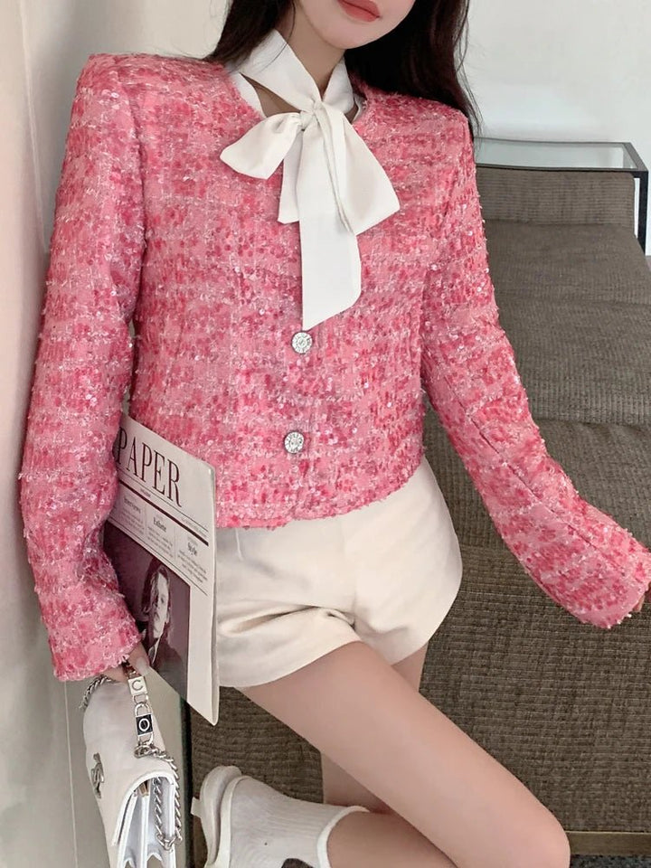 Luxury Pink Sequined jacket - Derslash