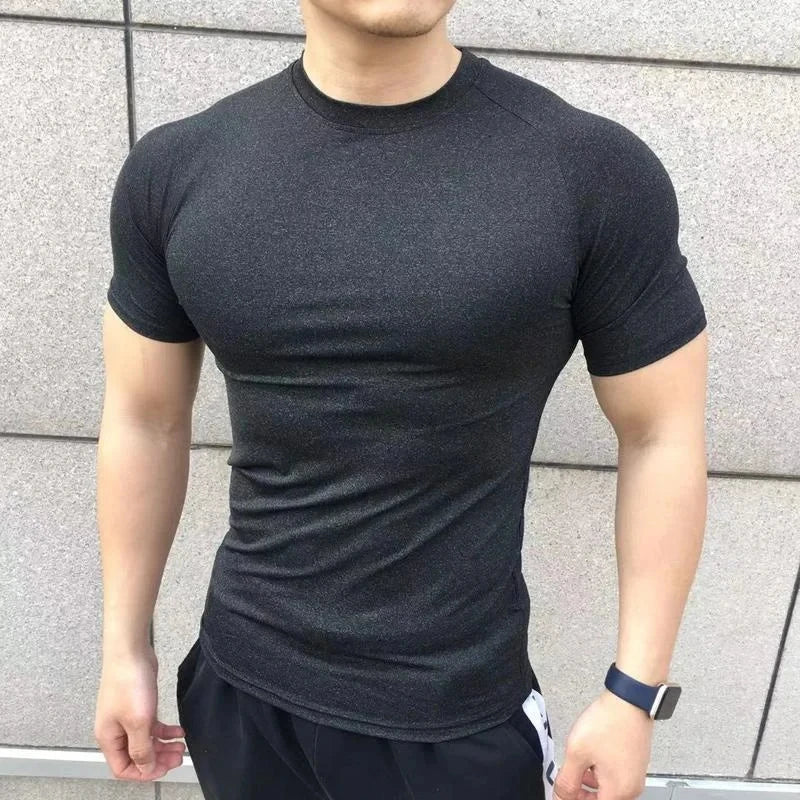 Men Short Sleeve Fitness T Shirts - Derslash