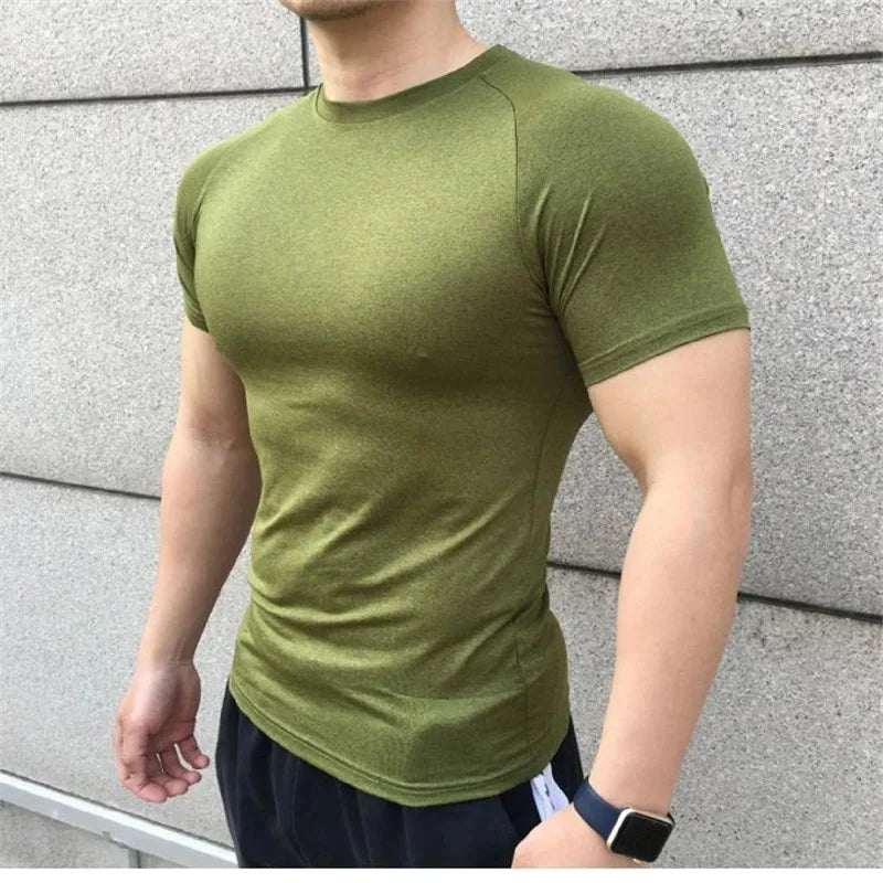 Men Short Sleeve Fitness T Shirts - Derslash