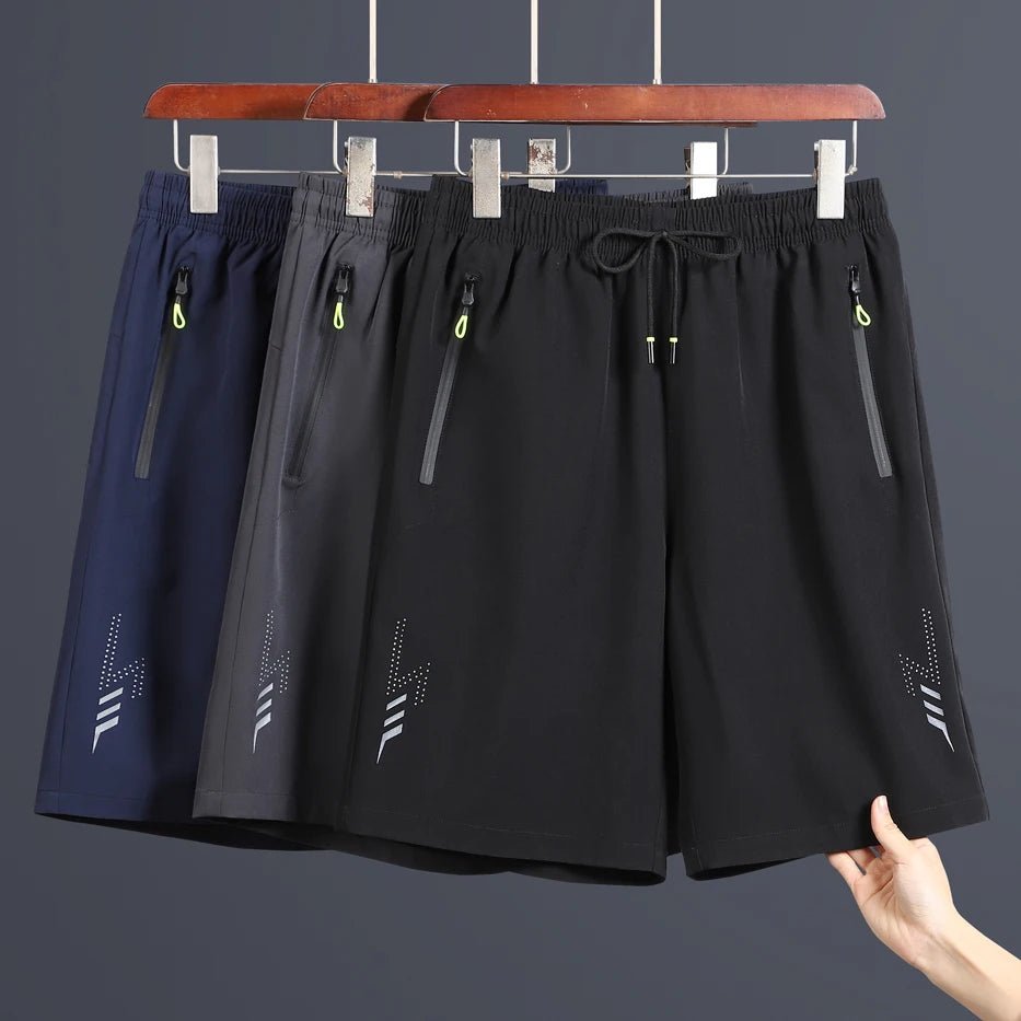 Men'S Quick Dry Running Sports Black Shorts - Derslash