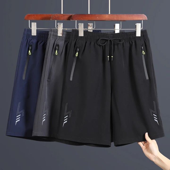Men'S Quick Dry Running Sports Black Shorts - Derslash