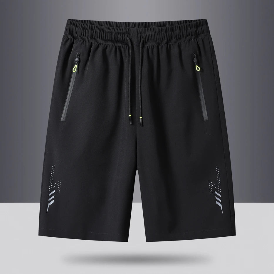 Men'S Quick Dry Running Sports Black Shorts - Derslash