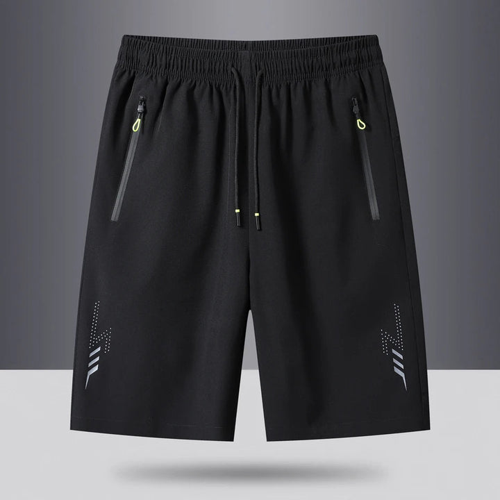 Men'S Quick Dry Running Sports Black Shorts - Derslash