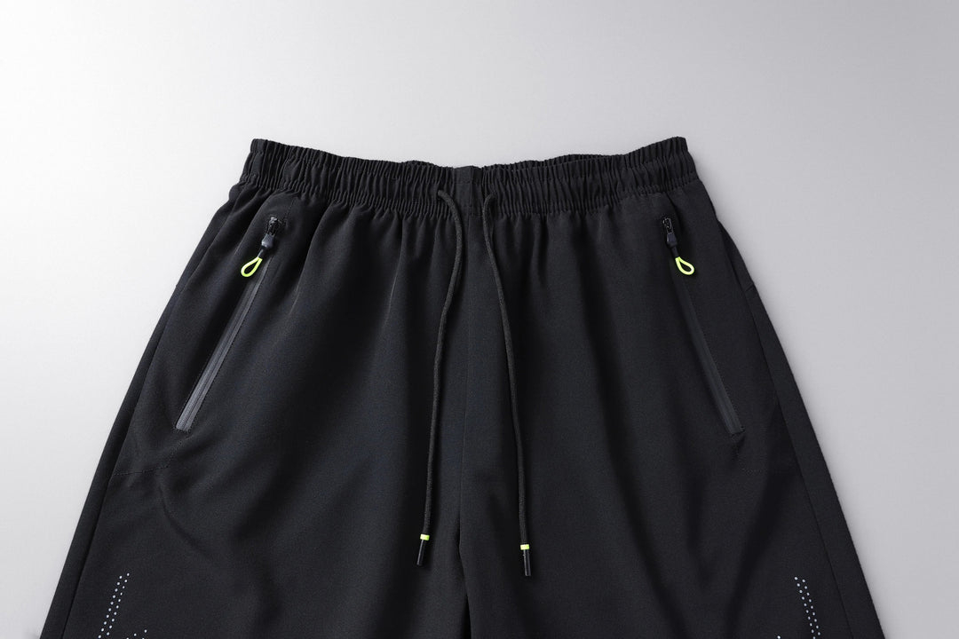 Men'S Quick Dry Running Sports Black Shorts - Derslash