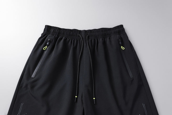 Men'S Quick Dry Running Sports Black Shorts - Derslash