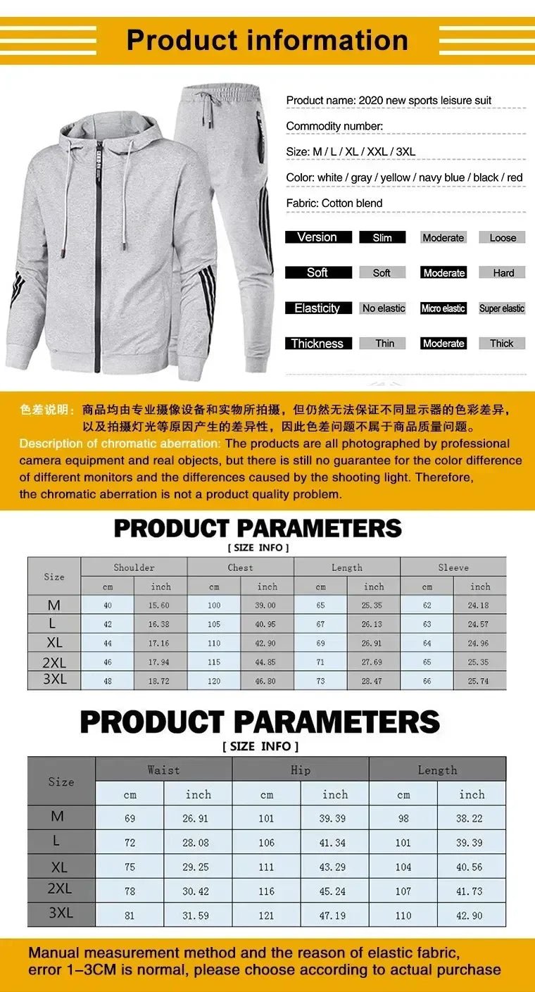 Men's sportswear autumn and winter two - piece set+sports pants - Derslash