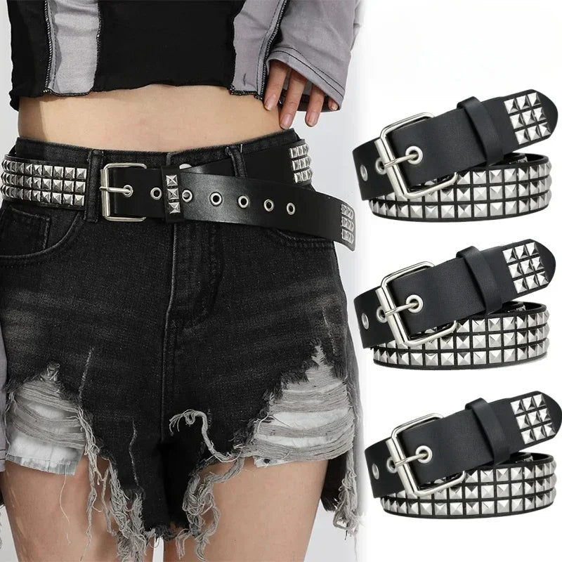 Metal Pyramid Belts - Derslash