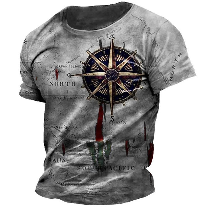 Nautical Map Short sleeve T - Shirts - Derslash